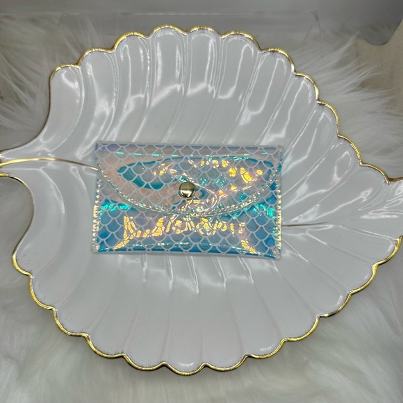 Holographic Iridescent Clear Card Case Wallet - Picture 8 of 8